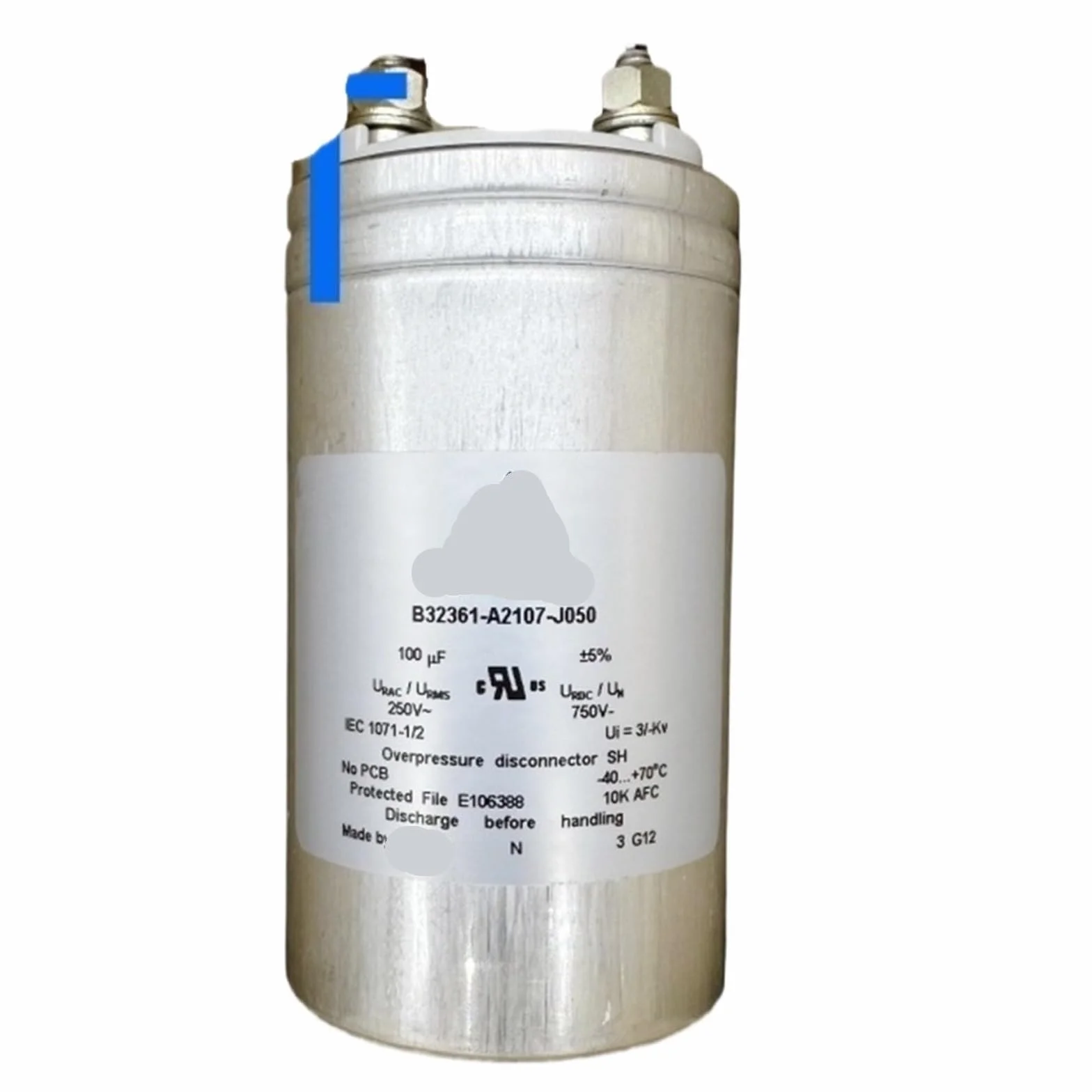 Condensatori a film da 100 UF 250 V 750 V 35 mm di spaziatura for apparecchiature audio di alimentazione