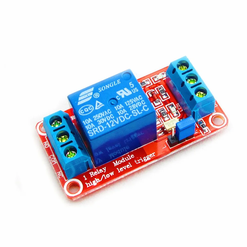 Hailege 2pcs 12V 1 canale modulo relè interruttore relè con optoaccoppiatore isolamento supporto trigger di alto o basso livello