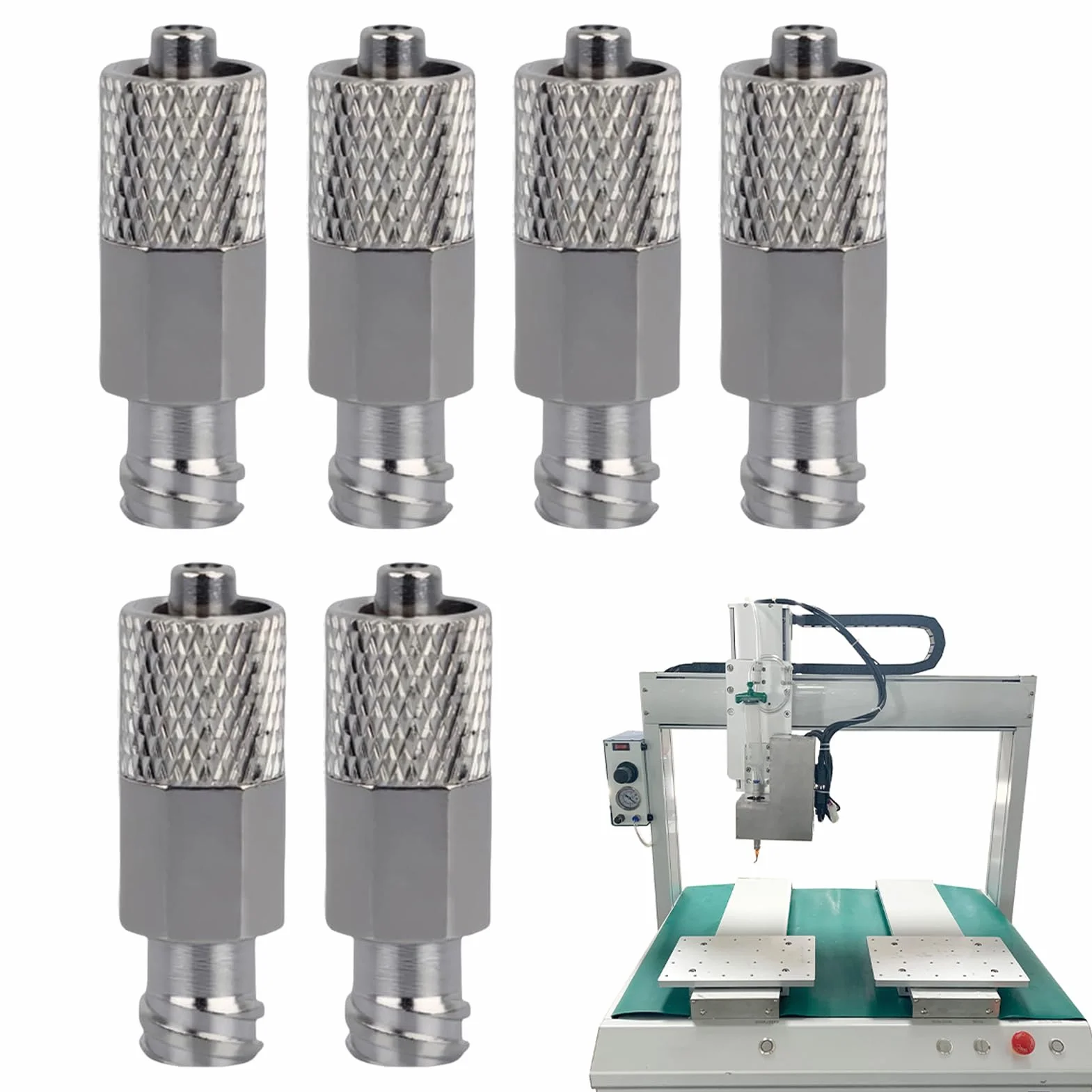 Luer Lock Adapter – Adattatore Luer per casa officina, estensori filettati di precisione, connessione in metallo per lubrificazione industriale, casa automobilistica, laboratorio agricolo