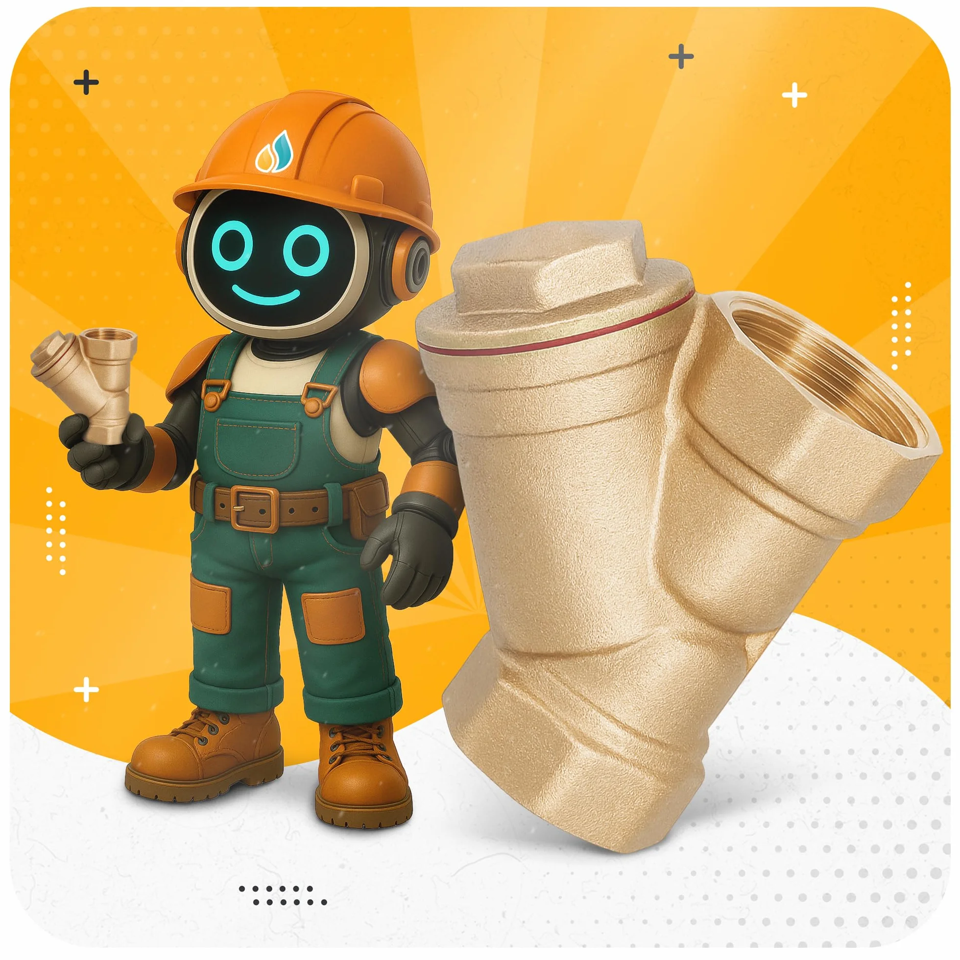 Instalguru Filtro Acqua A Y In Ottone Con Filetto Femmina 1 Pollice Filtro Per Sedimenti Per Condotte Impianti Idraulici Sistemi Riscaldamento Trattamento Acqua E Componenti Sanitari