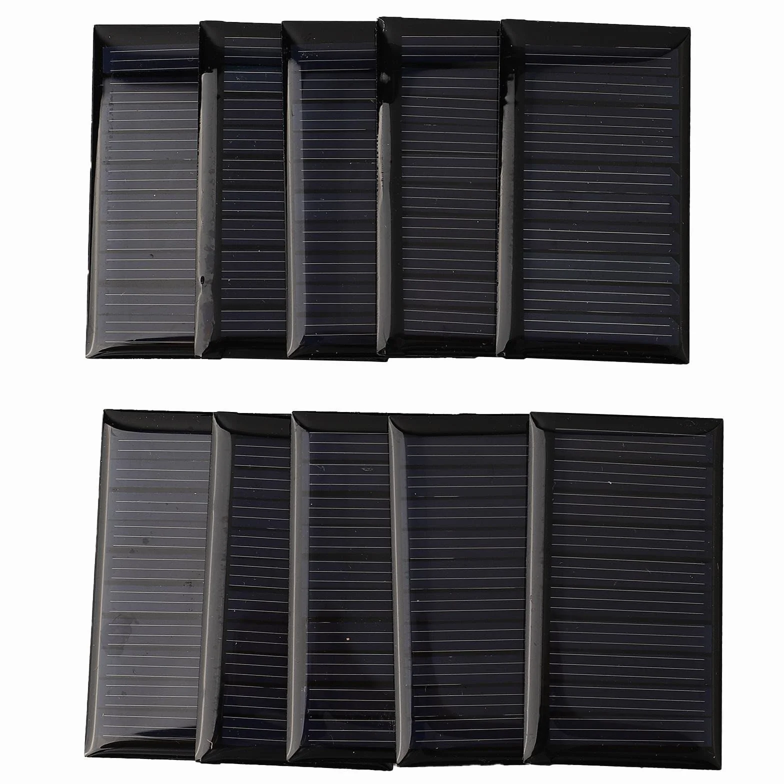 Lotto di 10 pannelli solari 5V 30mA 53X30mm per progetti elettronici fai da te