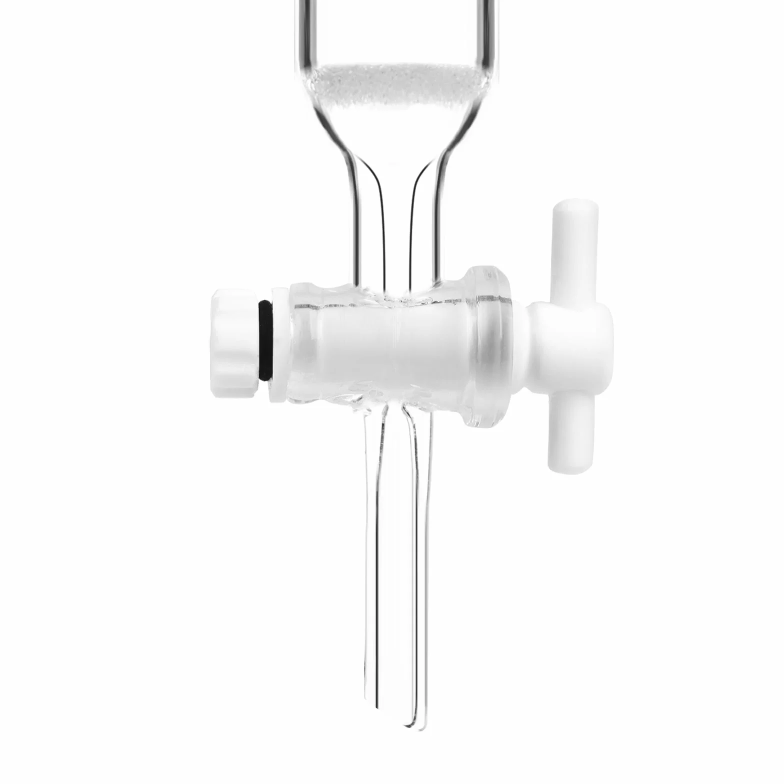 stonylab Colonna di Cromatografia, Diametro Interno di 25,4 mm, Lunghezza Effettiva di 254 mm, Tappo di Sabbia G2, Giunto Conico Standard 24/40, Vetro Borosilicato, per Applicazioni di Laboratorio