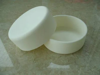 Crogiolo Circolare in corindone di allumina di Elevata purezza 99,5% Al2O3 dia100x35mm / Crogiolo in Ceramica Al2O3 / Crogiolo sinterizzato