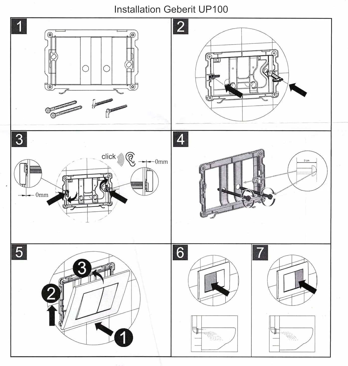 Piastra a pressione WC Geberit Sigma 30 ABS lavello set rilascio