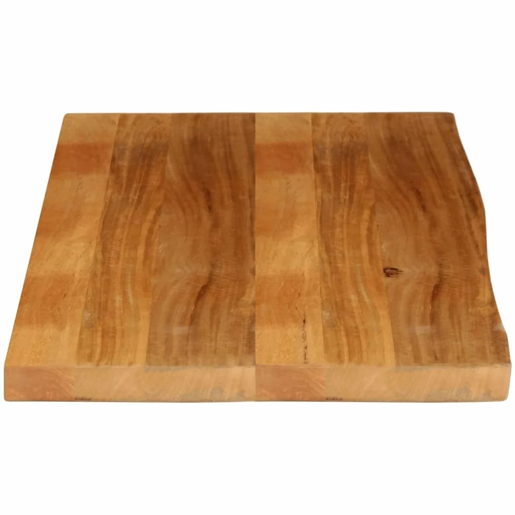 vidaXL Piano Tavolo Bordi Vivi 110x60x2,5cm Legno Massello di Mango