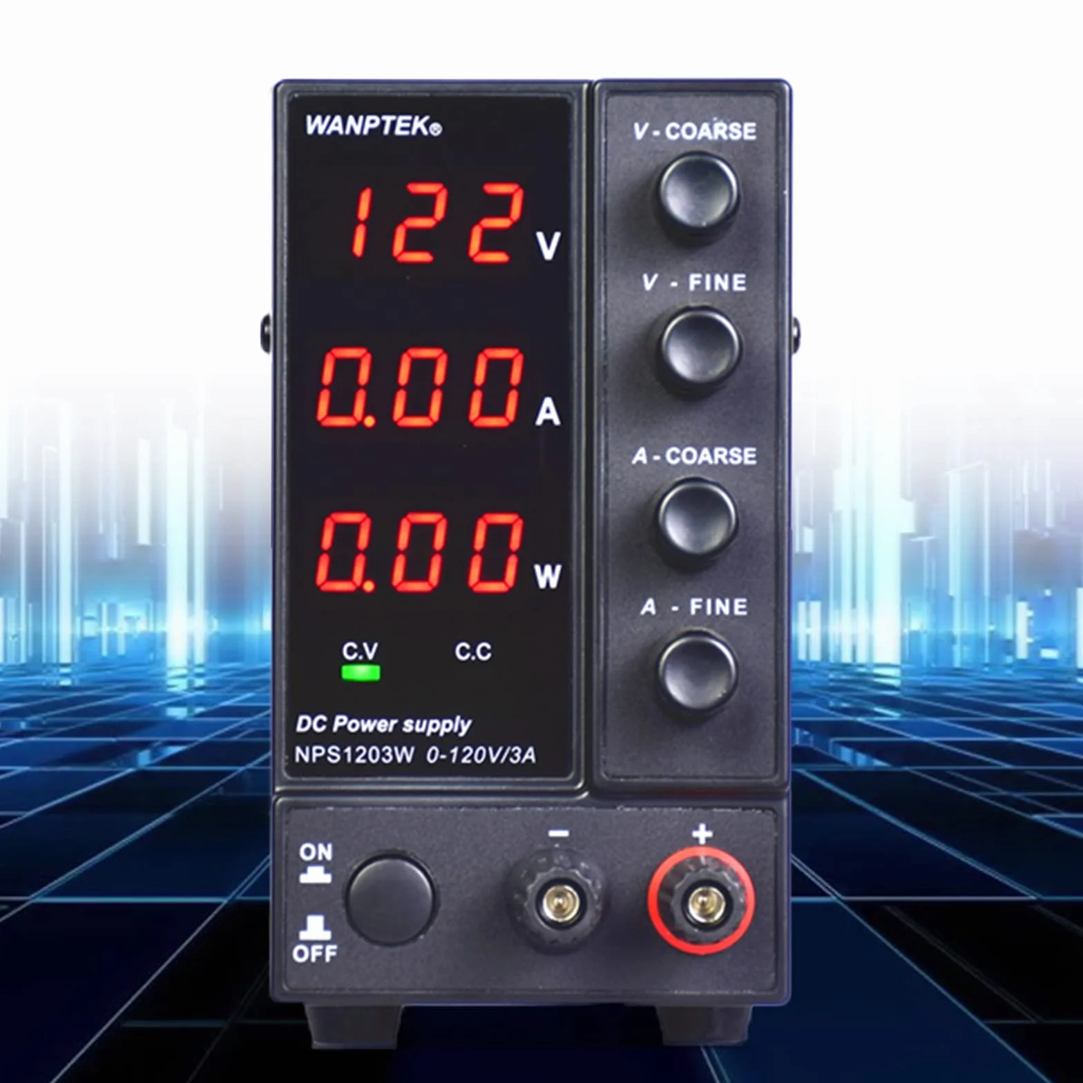 Alimentatore da laboratorio 0-120 V DC 3 cifre, alimentazione continua 0-3 A