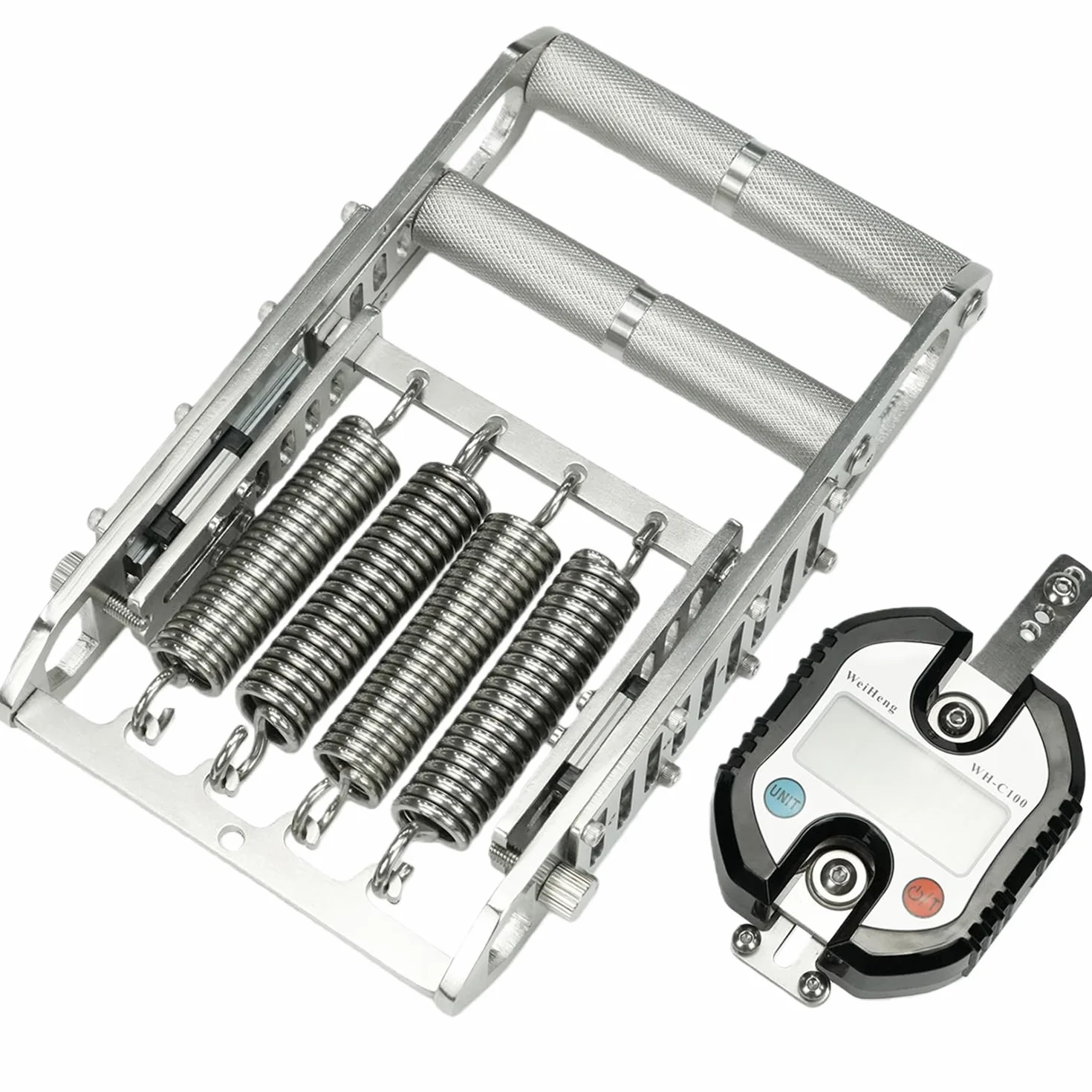 Hand Gripper with 5 Springs, Digital Hand Dynamometer 330 lbs/150 kg, 304 Stainless Steel, No-Slip Handle, Hand Grip Strengthener for Muscle Building And Hand Rehabilitation Exercises