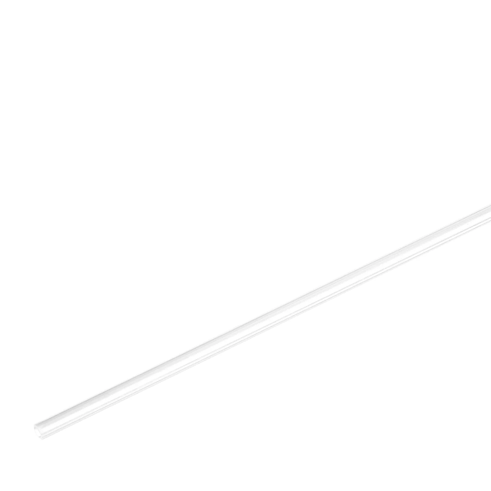 sourcing map Tubo acrilico trasparente rigido rotondo in plastica tubo 1mm ID 3mm (1/8") OD 10" per lampade e lanterne, sistema di raffreddamento ad acqua