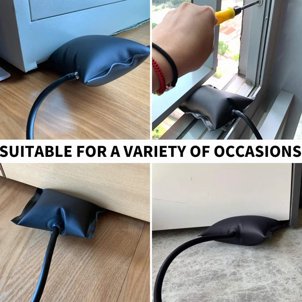 Cuneo di aria Sacchetto di Pompa, Professionale di Livellamento 3 Pacchetto Forte Cuneo di Aria Sacchetto di Kit, auto porta e finestra di installazione (3 PCS Sacchetti di aria)