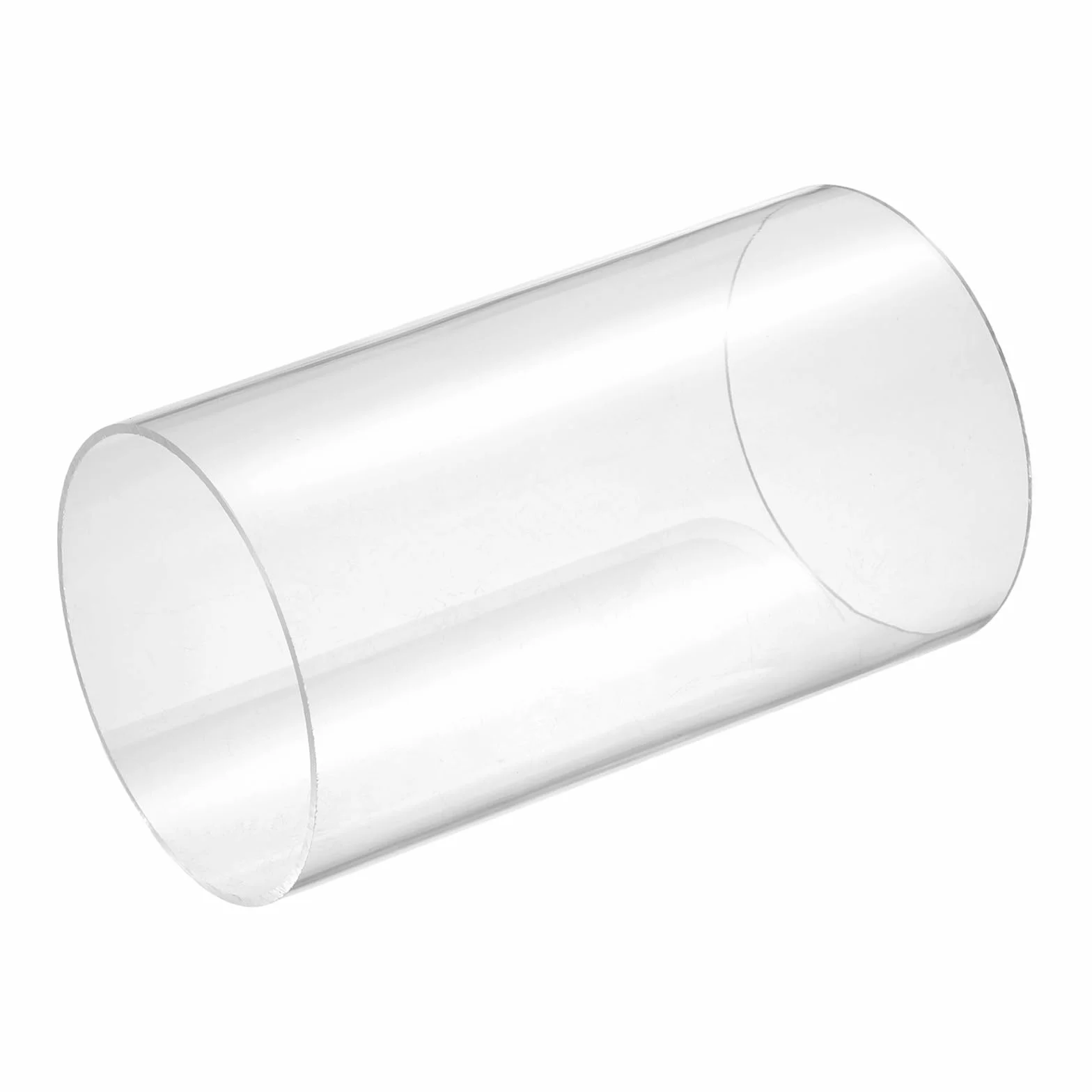 sourcing map Tubo acrilico rigido trasparente, diametro interno 113 mm x diametro esterno 120 mm, tubo rotondo in policarbonato per idraulici, illuminazione, acquari, progetti fai da te