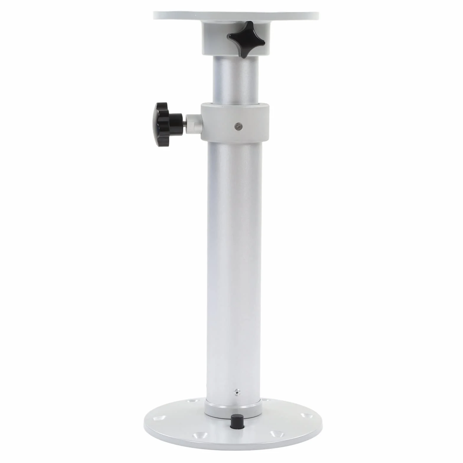 Gamba del Piedistallo da Tavolo Regolabile 460-700 Mm, Base Staccabile in Lega di Alluminio, Rotazione a 360°, per Camper, Camper, Roulotte, Barca, Yacht, Casa