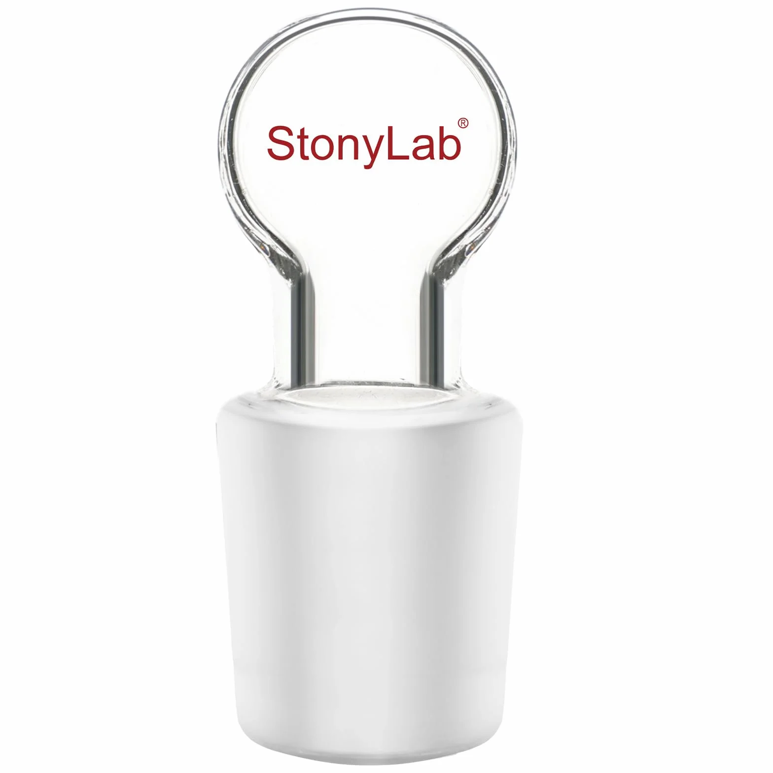 Tappo Cavo in Vetro Borosilicato Penny Head, Fondo Chiuso per Giunto Esterno 19/22, Confezione da 1