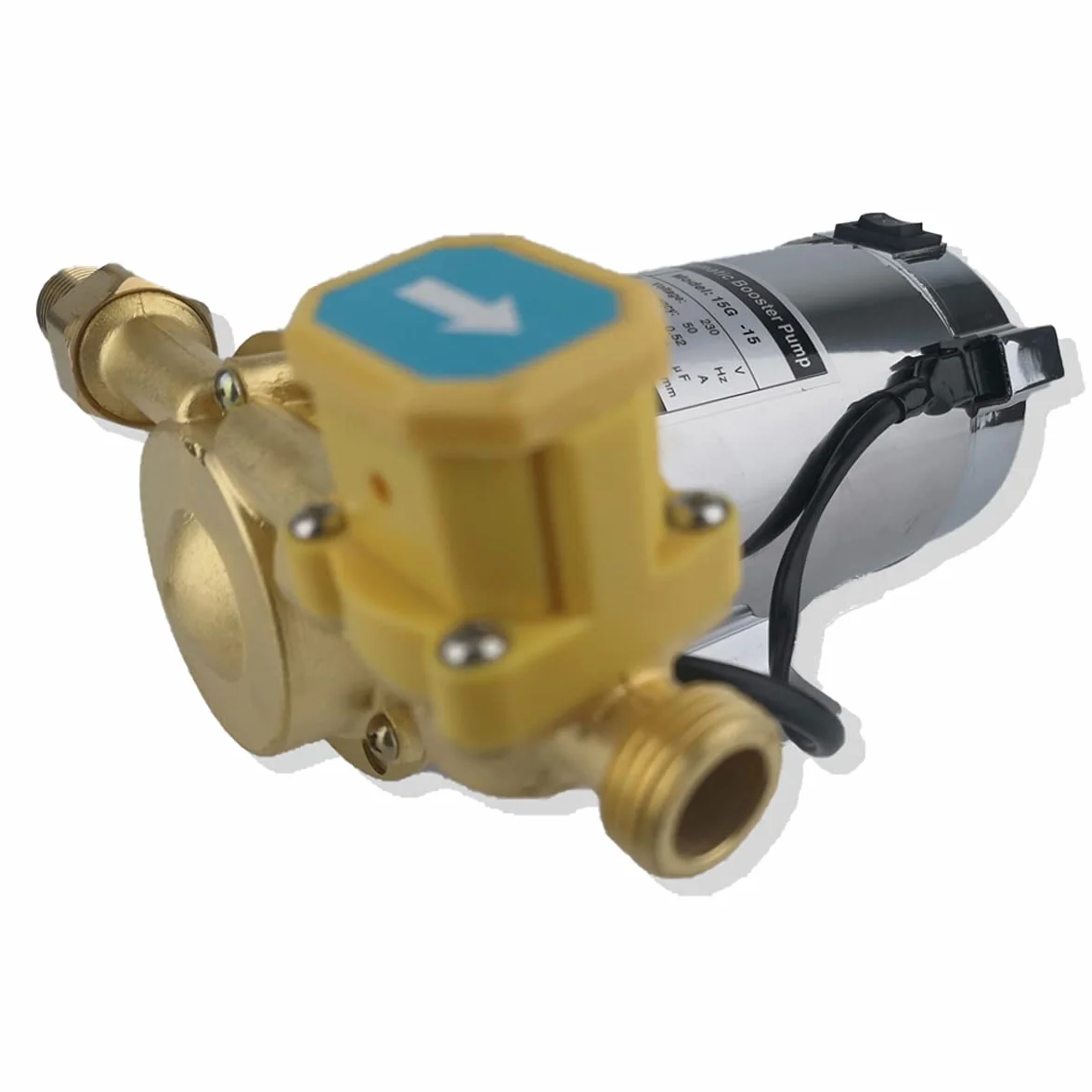 150W Piccola Pompa Automatica Booster Doccia 230V/50Hz ¾" × ½" Uscita 25L/Min Mini Pompa Booster Con Interruttore Di Flusso Automatico 15m Per L'Intero Sistema Della Doccia Della Casa