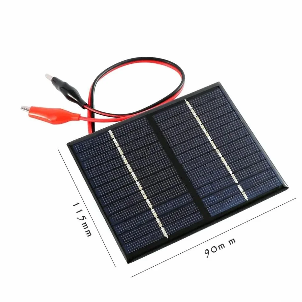 Pannello solare 12V 1,5W 115x90mm polisilicio mini celle portatili fai da te