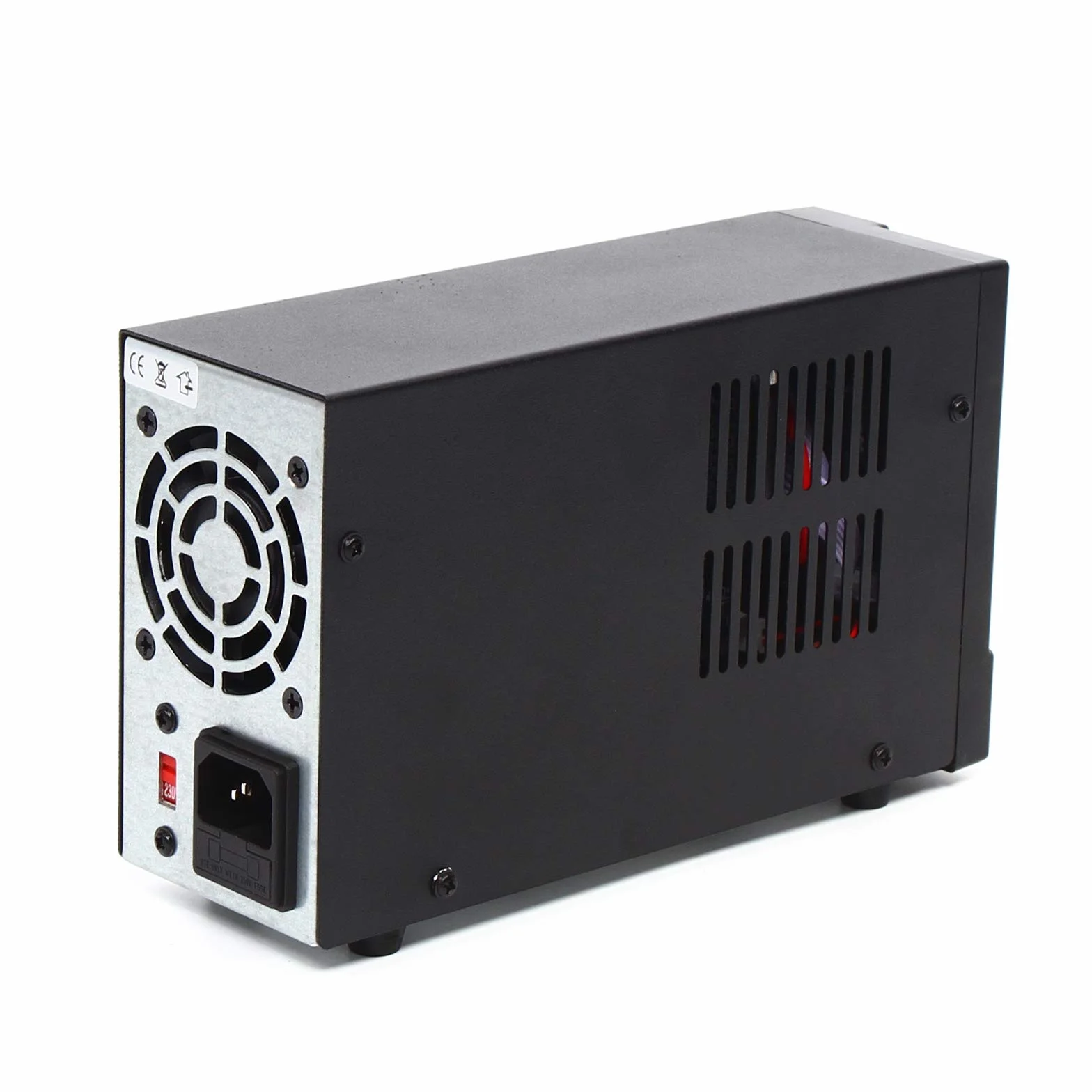 OUKANING Alimentatore da laboratorio 0-120 V/0-3 A, 360 W DC con allarme di cortocircuito, protezione da sovraccarico e ventola, regolazione precisa tensione/corrente (0,01 V/0,001 A), display HD