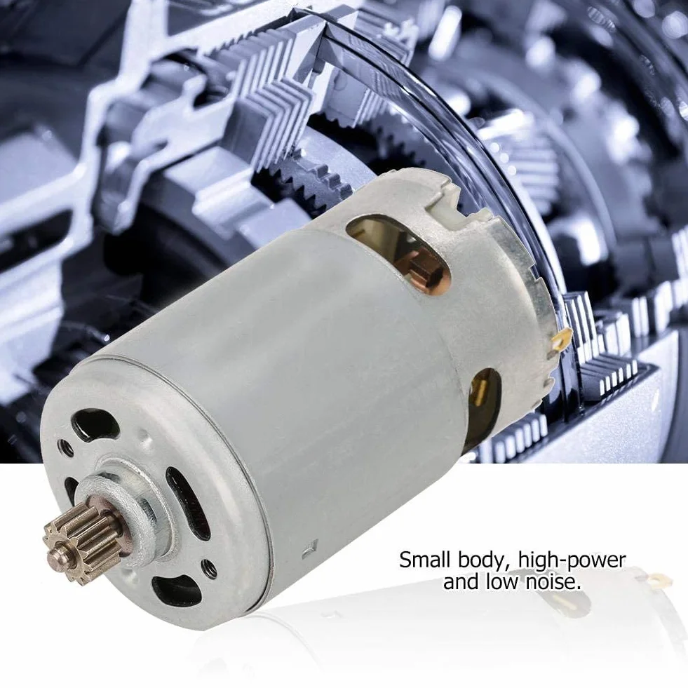 Motore a Corrente Continua Industriale 12 Denti 12V per Trapano Elettrico