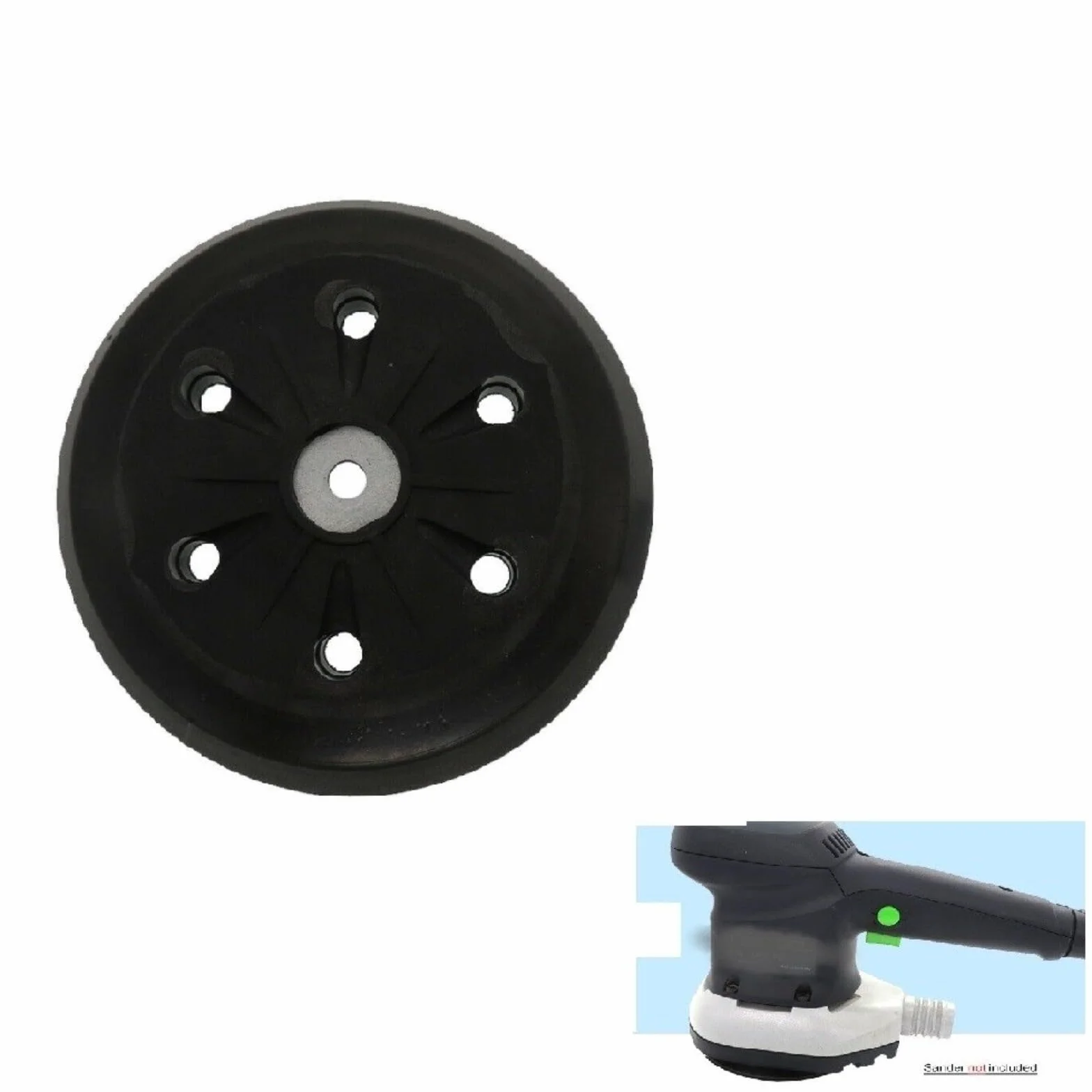 Disco abrasivo elettrico a 6 fori da 15,2 cm, densità media dura, per Metabo SX E 425 XL SX E 450 SXE 450 TurboTec, diametro 150 mm