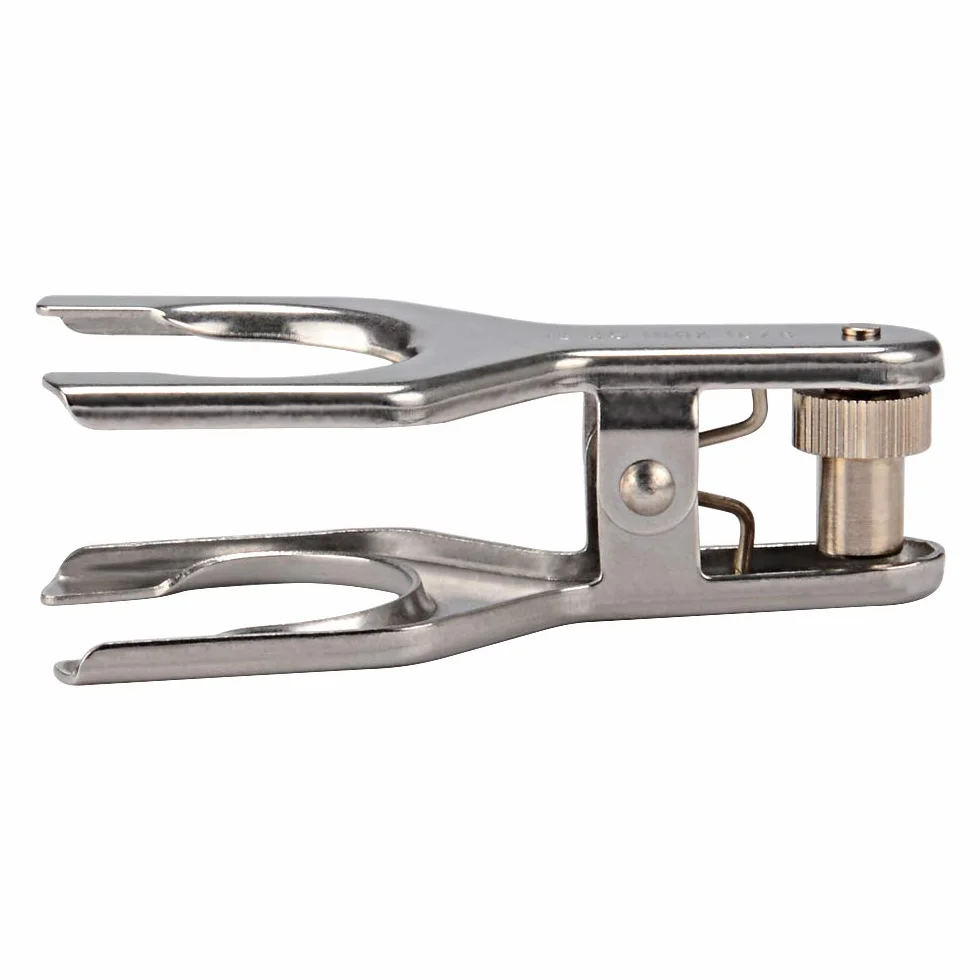 stonylab Pinza a Snodo Sferica, Supporto a Morsetto Sferico in Acciaio Inossidabile con Dado di Bloccaggio a Vite per Lab, Morsetto da Laboratorio Spherical Pinch Clamp Pinch Clip, Dimensione 28