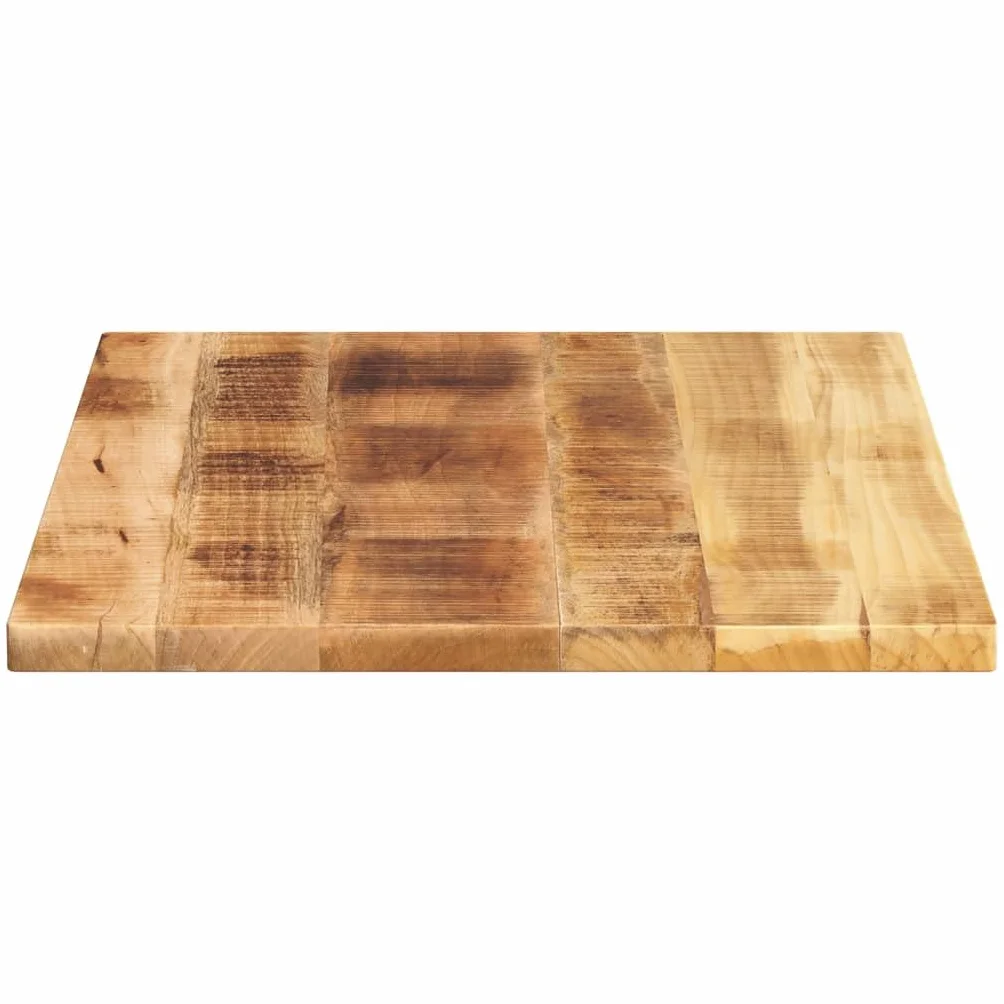 Piano per Tavolo Rettangolare 80x70x1,5cm Legno di Mango Grezzo