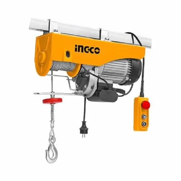 Paranco elettrico industriale 1600W - 999KG - cavo 18mt - Peso 33kg - INGCO EH10001