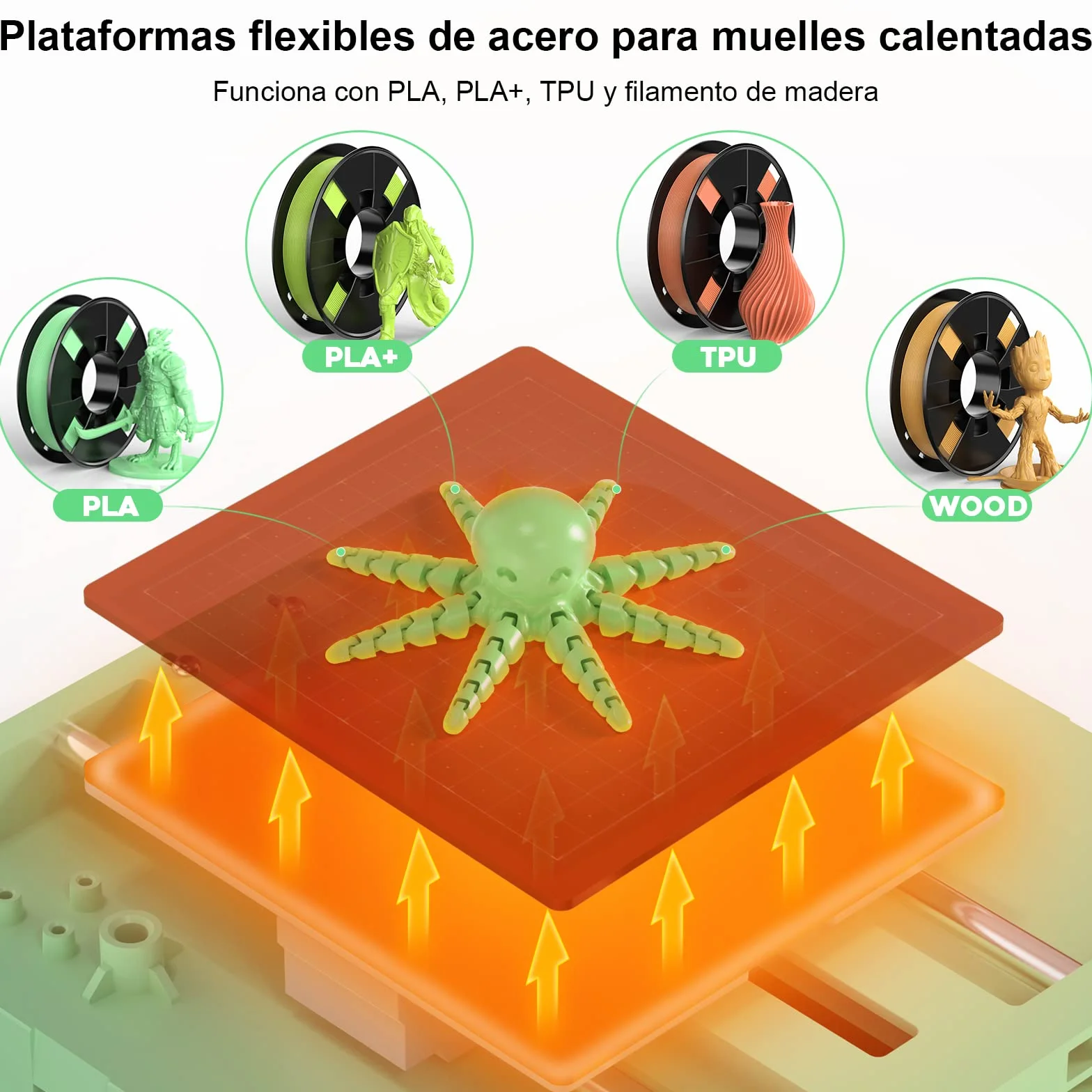 ENTINA Tina2S Stampante 3D con Stampa WiFi, Mini Stampanti 3D per Principianti, Livellamento Automatico e Alta Precisione, Aggiornamento Scheda Madre Ultra Silenziosa e Piattaforma Riscaldabile