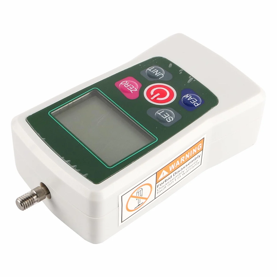 Misuratore di Forza di Spinta e trazione con Display Digitale elettronico Portatile Mini misuratore di Forza di Pressione Digitale Portatile con Teste di Fissaggio e Custodia (500 N)
