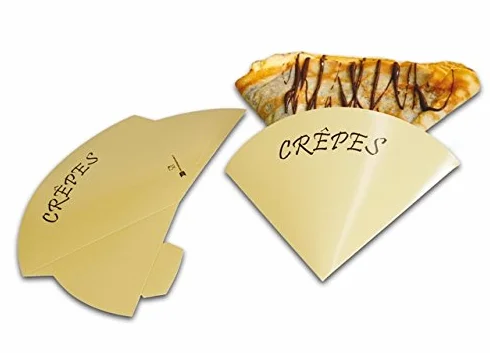 PORTA CREPES CARTONCINO POLITENATO 250PZ ASPORTO ALIMENTI CARTONE STREET