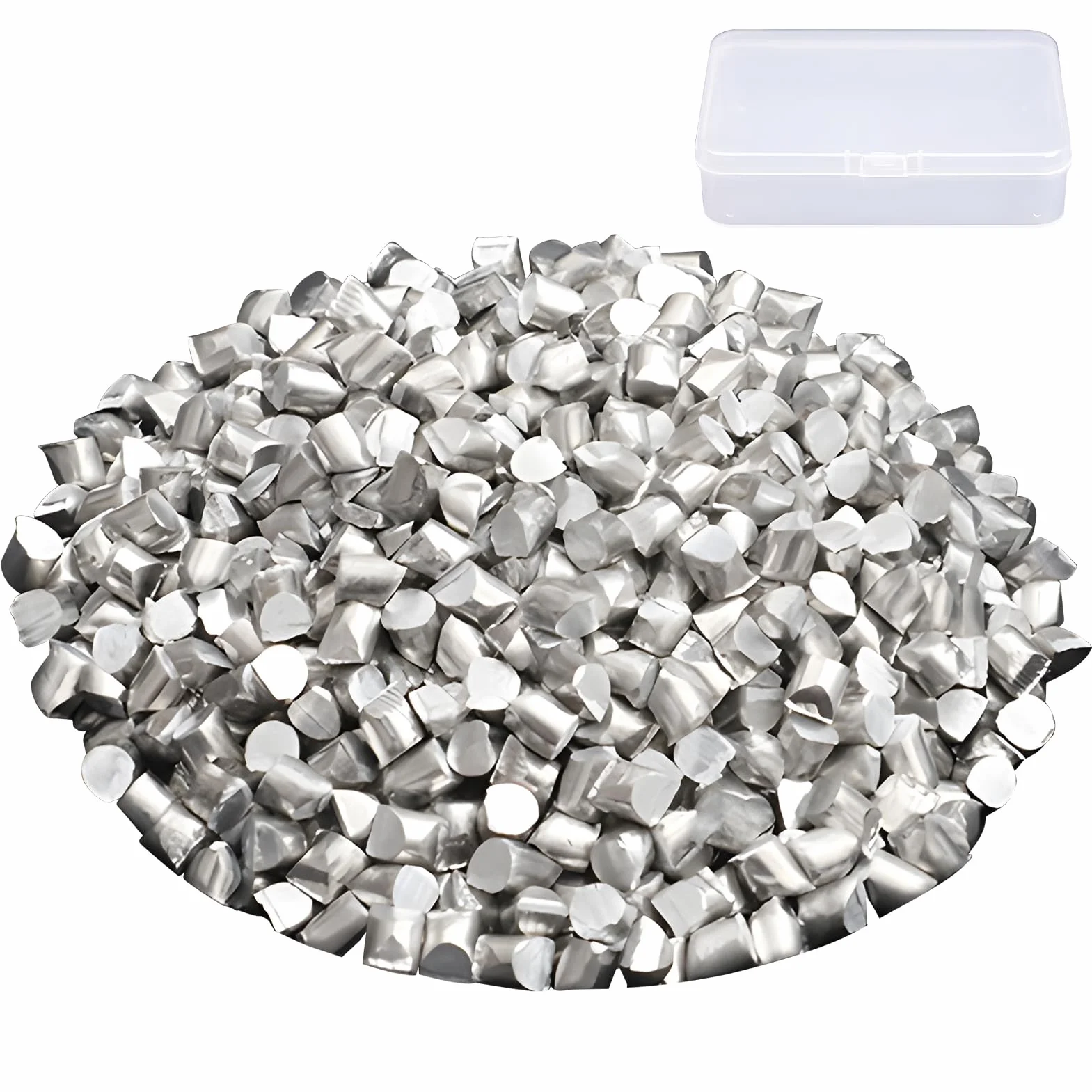 Pellet di alluminio grezzo al 99,6% di elevata purezza da 1 libbre,Lingotto di alluminio per colata di metallo,Fusione del metallo,Fai da te,Reazioni chimiche
