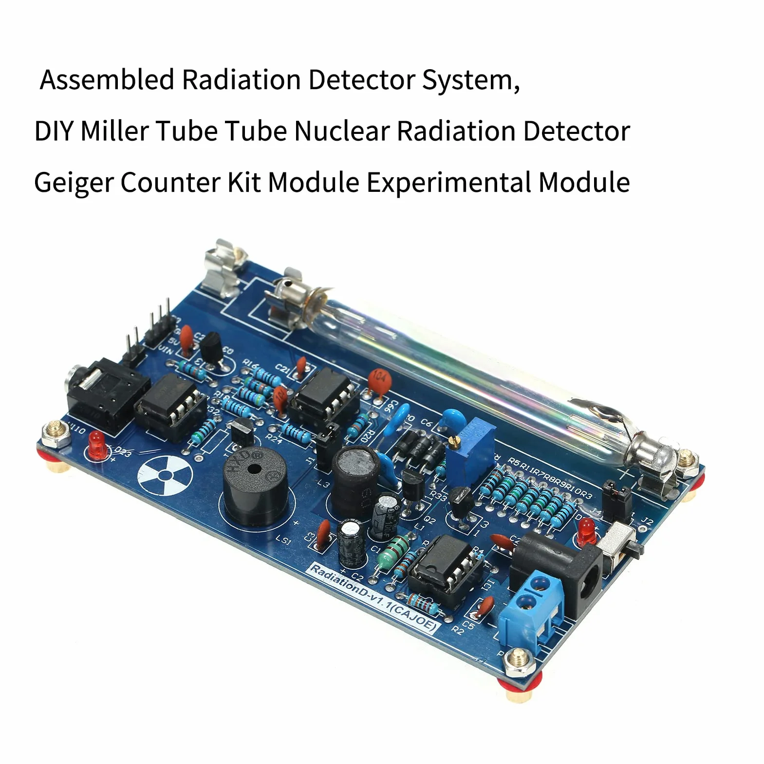 GoolRC Sistema di rivelatore di radiazioni assemblato, modulo sperimentale per kit di contatore Geiger per tubi fai da te