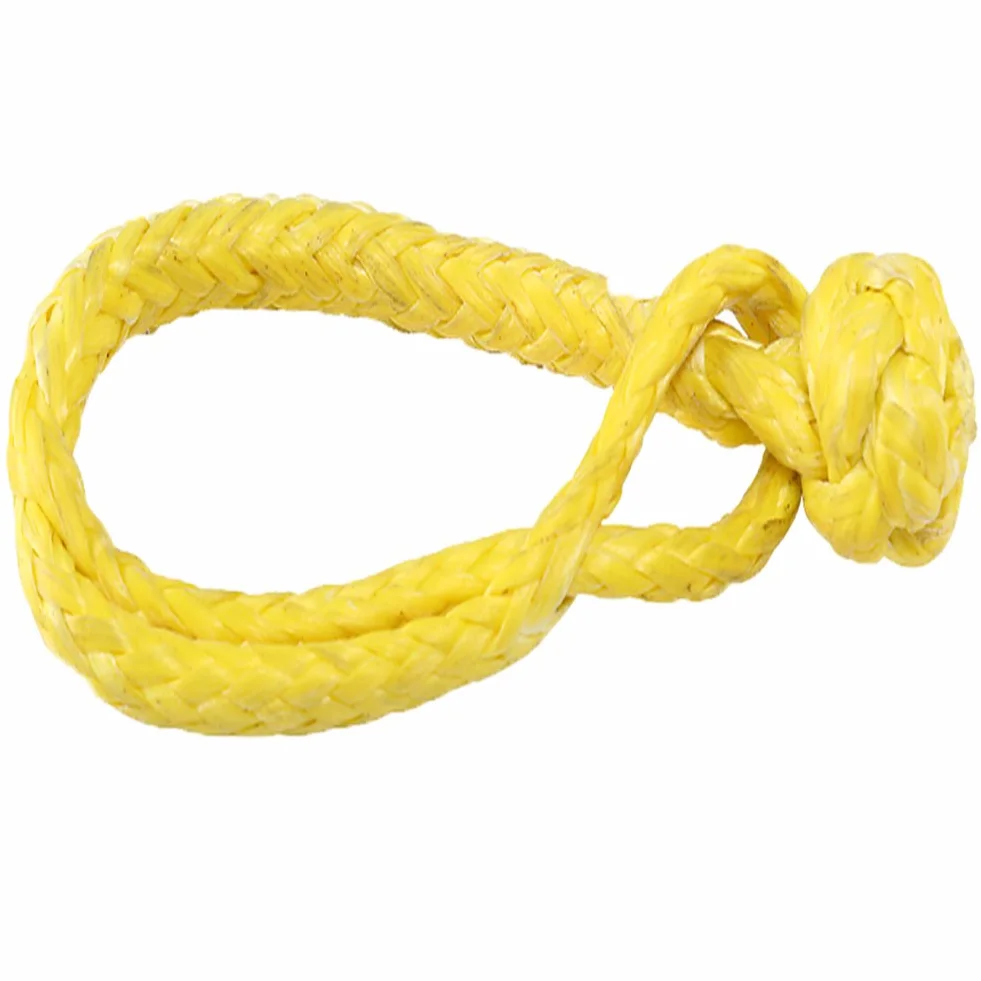 2PC / Set UHMWPE 7/32 "Grillo morbido per argano auto attività all'aperto-colore giallo