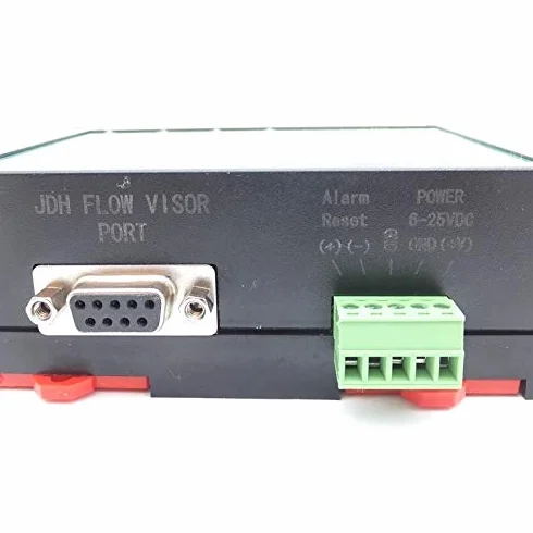 Misuratore contalitri con 4 allarmi programmabili e sensore per tubi da 1" DN25