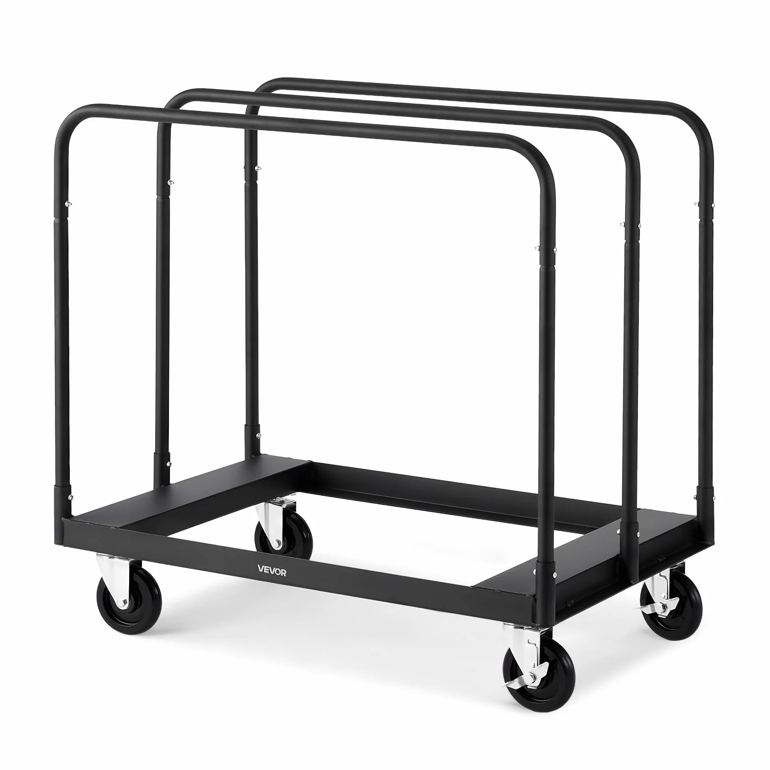 VEVOR Carrello a pannelli Q235B, trasportatore a piastre con ruote universali per carichi pesanti, 975 x 610 x 990 mm