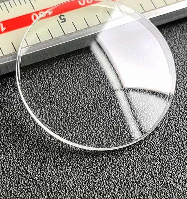 JUMELA Doppia Cupola Convessa Vetro Minerale for Orologio a Doppia Cupola Spessore 1,2 mm Cristallo Rotondo Diametro 38 mm-45 mm Len Curvo for Riparazione Orologi 1 Pezzo (Size : 45mm)