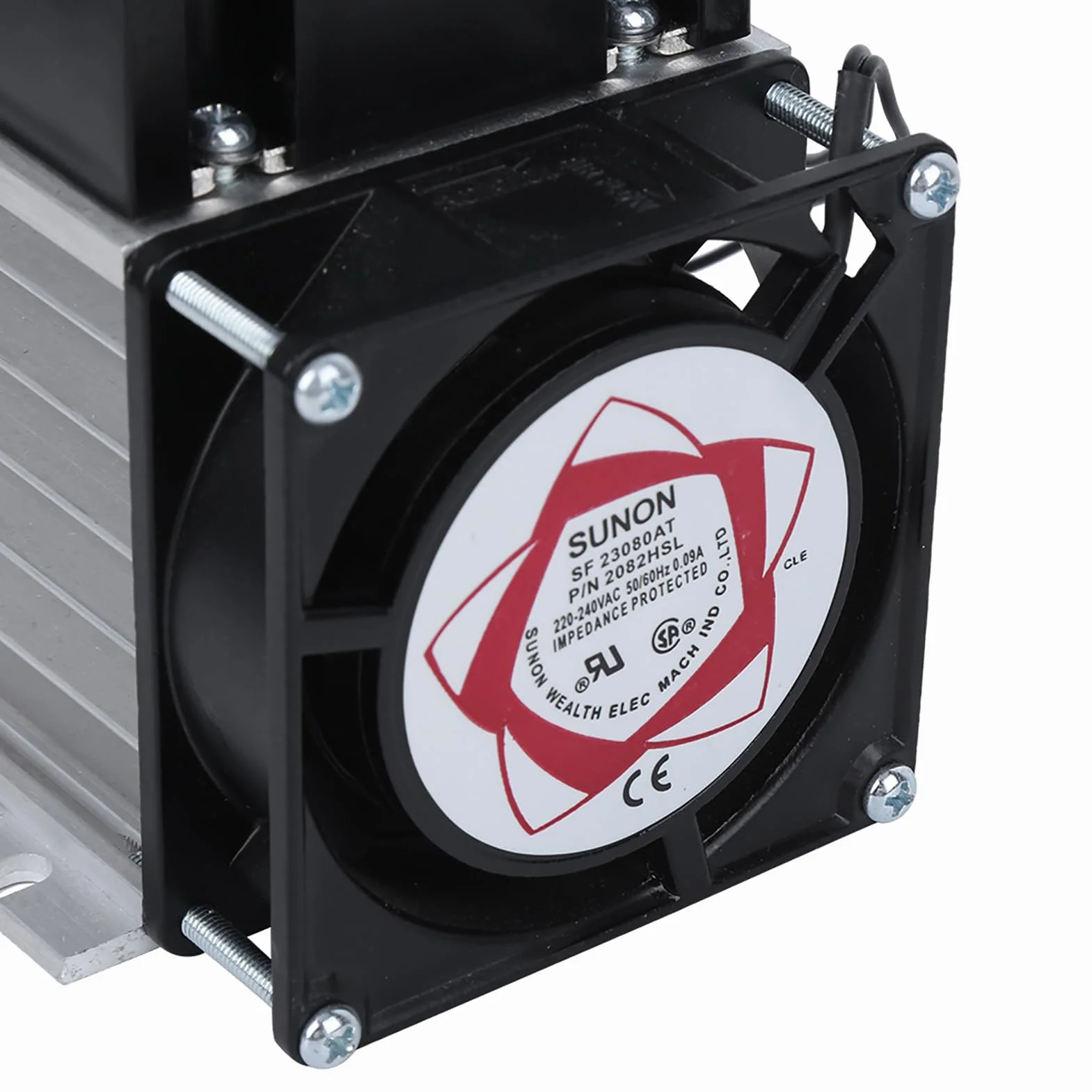 Modulo SSR-40WA-R1 con Fondo in Alluminio Soft Start per Controller Motore Elettrico per Officina Garage con Ventola 380VAC (Modulo+radiatore)