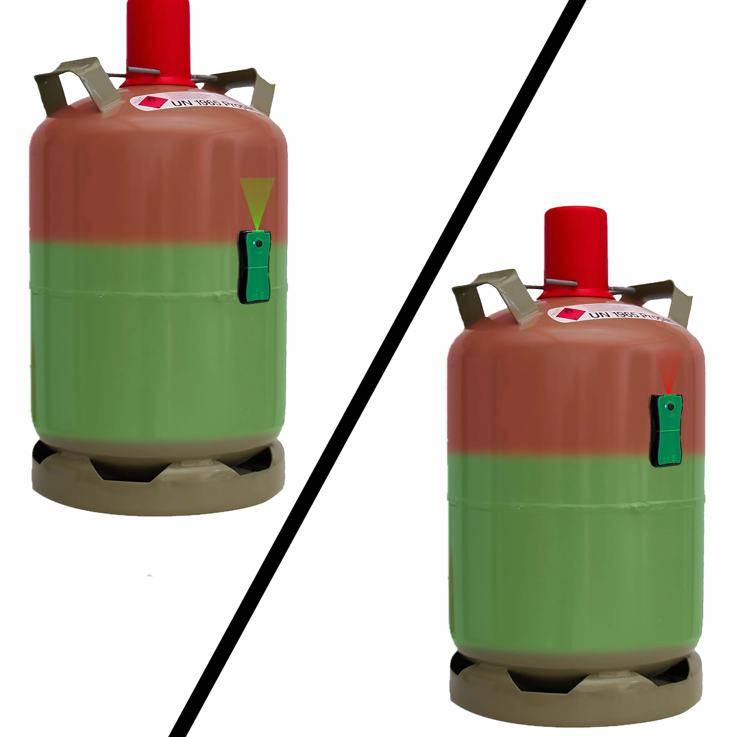 verde/nero misuratore di livello del gas per bombole di gas con sensore ad ultrasuoni GL-3001-28