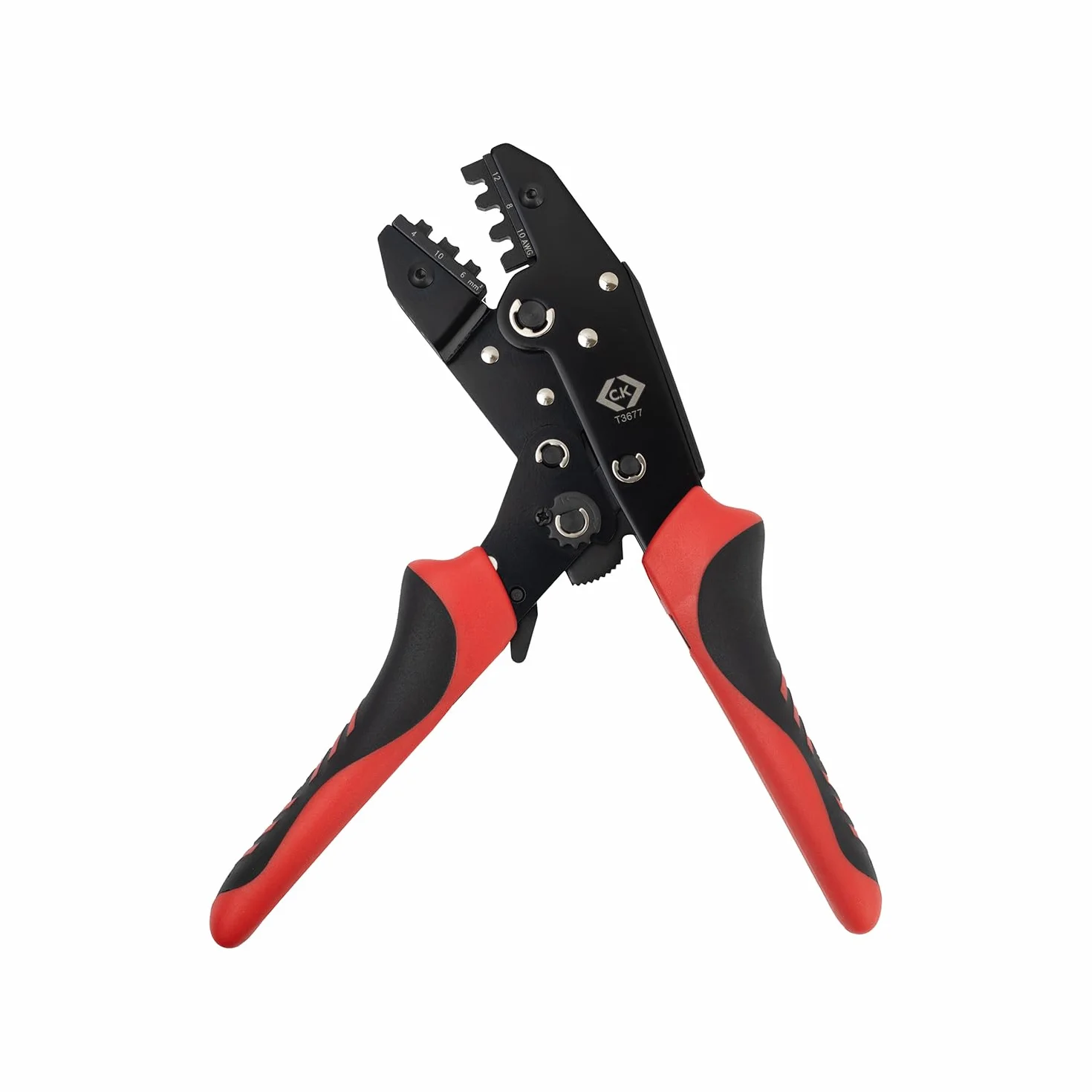 Pinza crimpatrice a cricchetto solare PV 250 mm 2K 4-10 mm