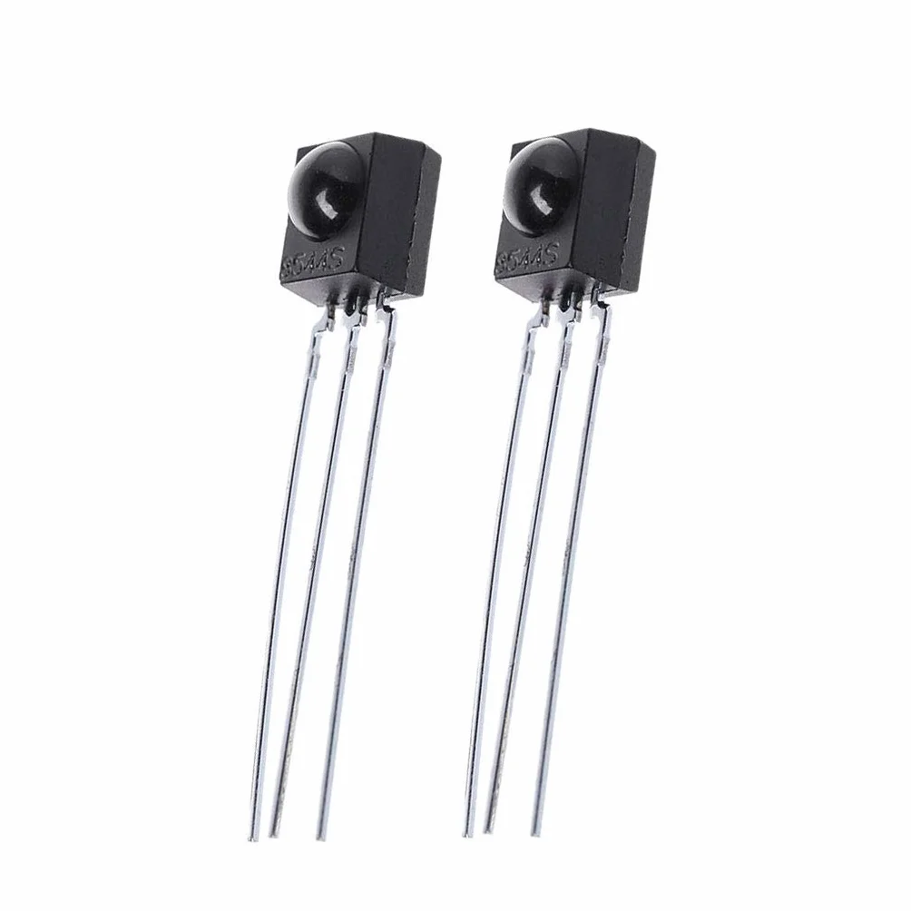 2 tubi ricevitore DIP-3 IC TSOP4838 IR 38 kHz modulo radiazione infrarossa remoto scheda di controllo, modulo di alimentazione, regolatore di tensione, trasmettitore, clip per cavo di