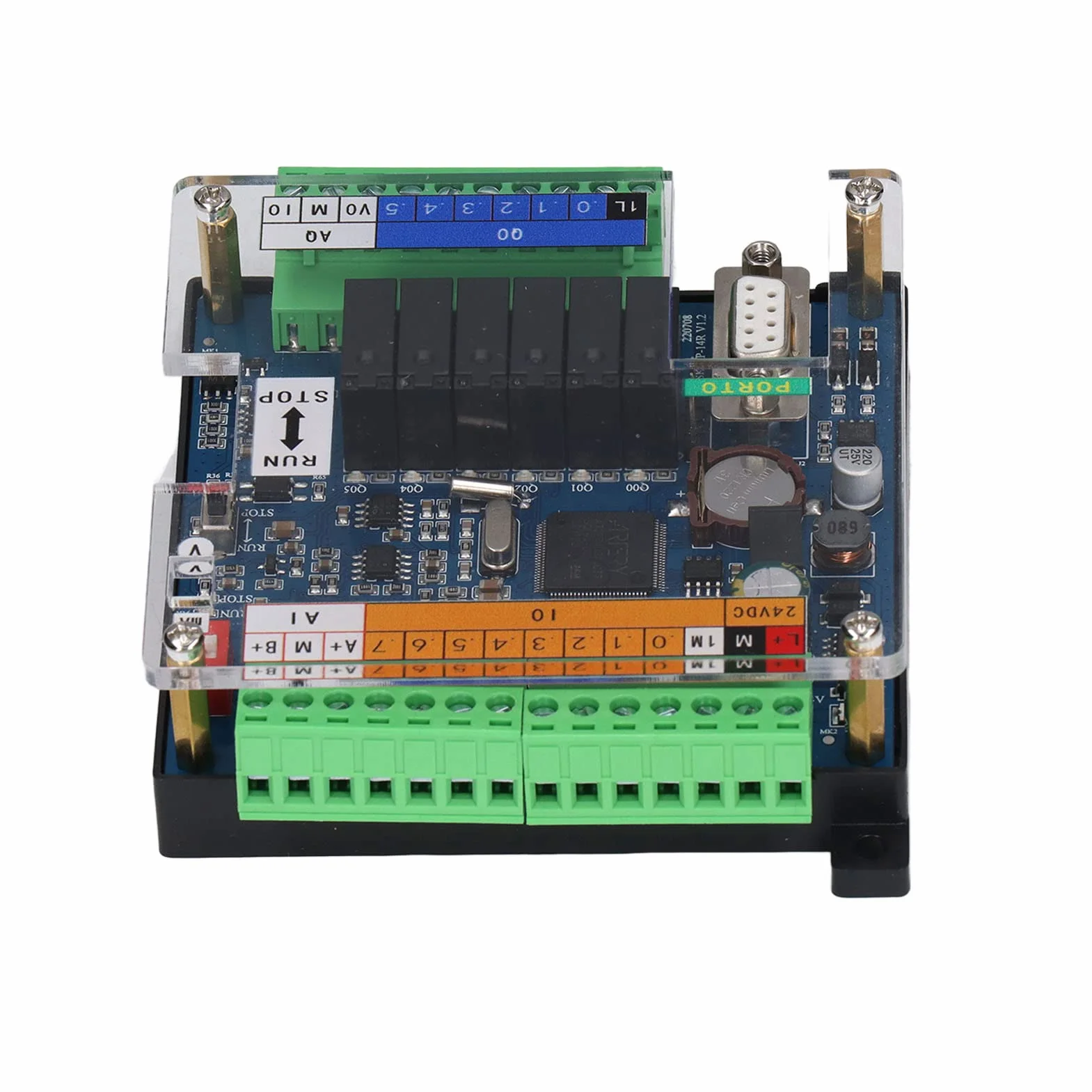 Scheda di Controllo Industriale Controller Logico Programmabile PLC CPU 222XP Accessorio Compatibile con S7 200 Per Controllo 24 V CC