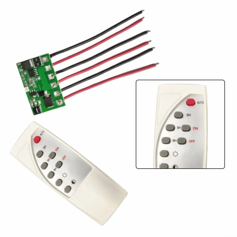 Driver LED do sterownika oświetlenia solarnego z pilotem 6,4-12 V LiFePO4 litowy 5-6 V/12 V