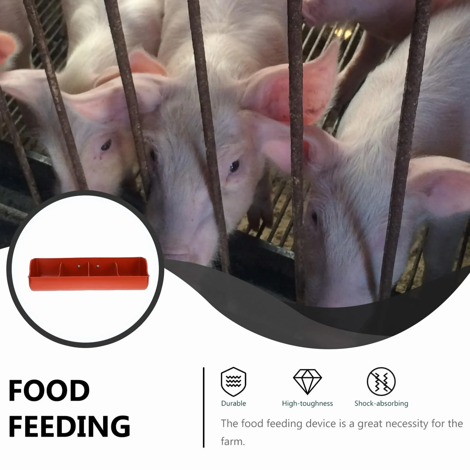 DOITOOL Mangiatoia Per Capre Per Cereali Mangiatoia In Per Maiali Montabile A 4 Scomparti Per Capre Maiali Alimentazione Bestiame