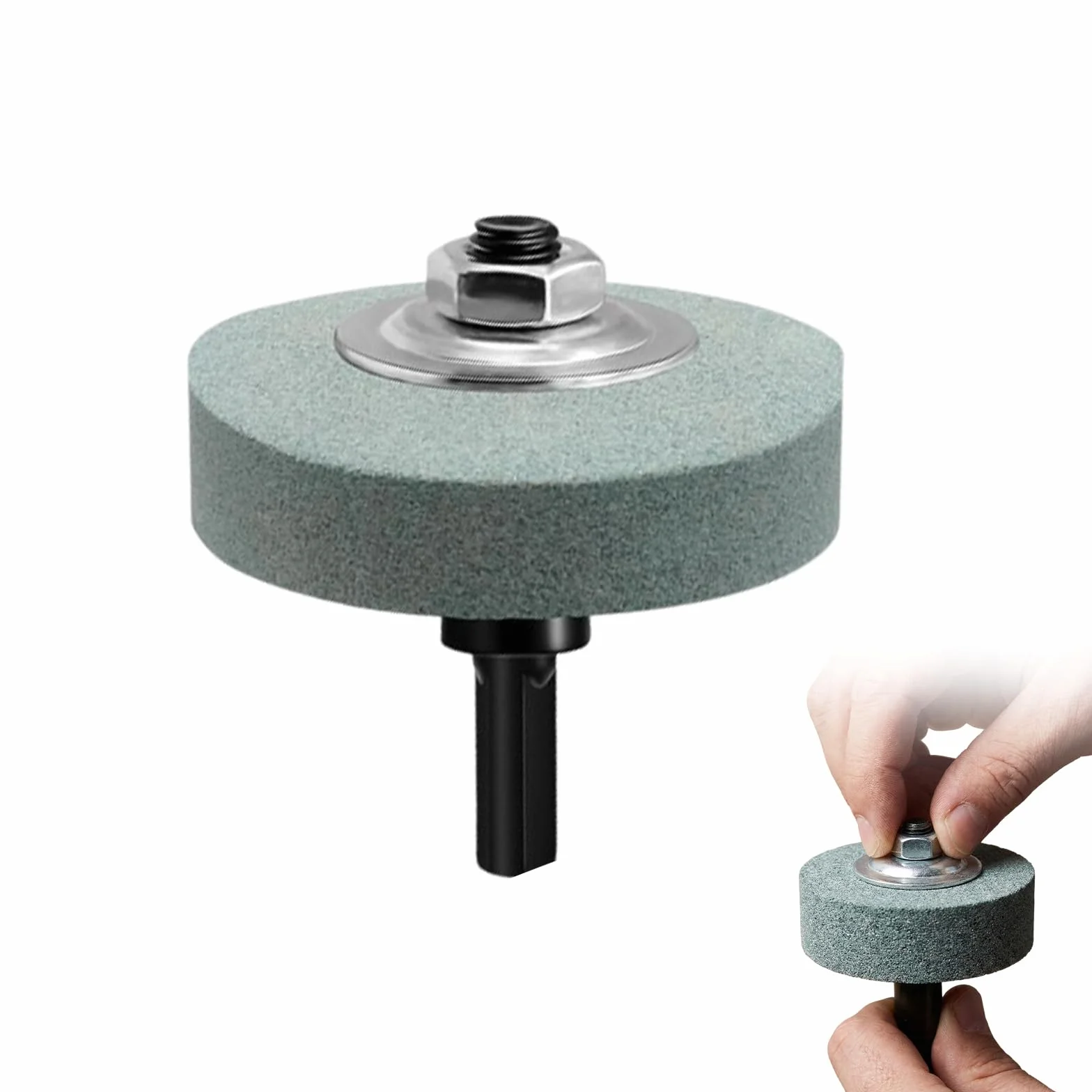 Mola da Banco 100 Grit Verde 70mm per Lucidatura Metalli Acciaio Inossidabile