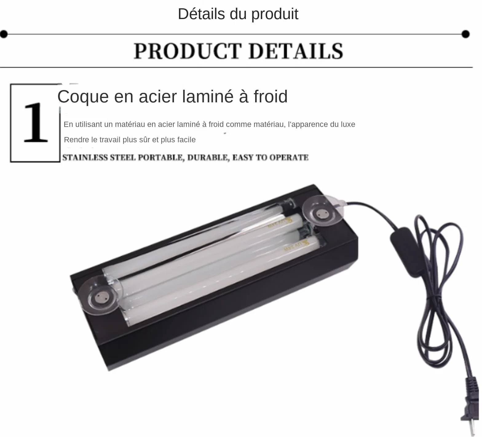 Riparazione di crepe per parabrezza auto, lampada di polimerizzazione, lampada di polimerizzazione in resina UV 48W 365nm,riparazione di telefoni cellulari Con dissipazione di calore efficiente