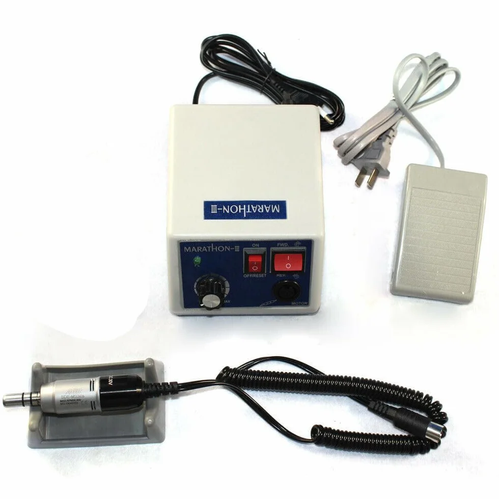 N10 - Micromotore elettrico da laboratorio, 0-35,000 rpm, 2,35 mm, portabilità 65 W, lucidatrice dritta, con CAM per cliniche, 220 V AC