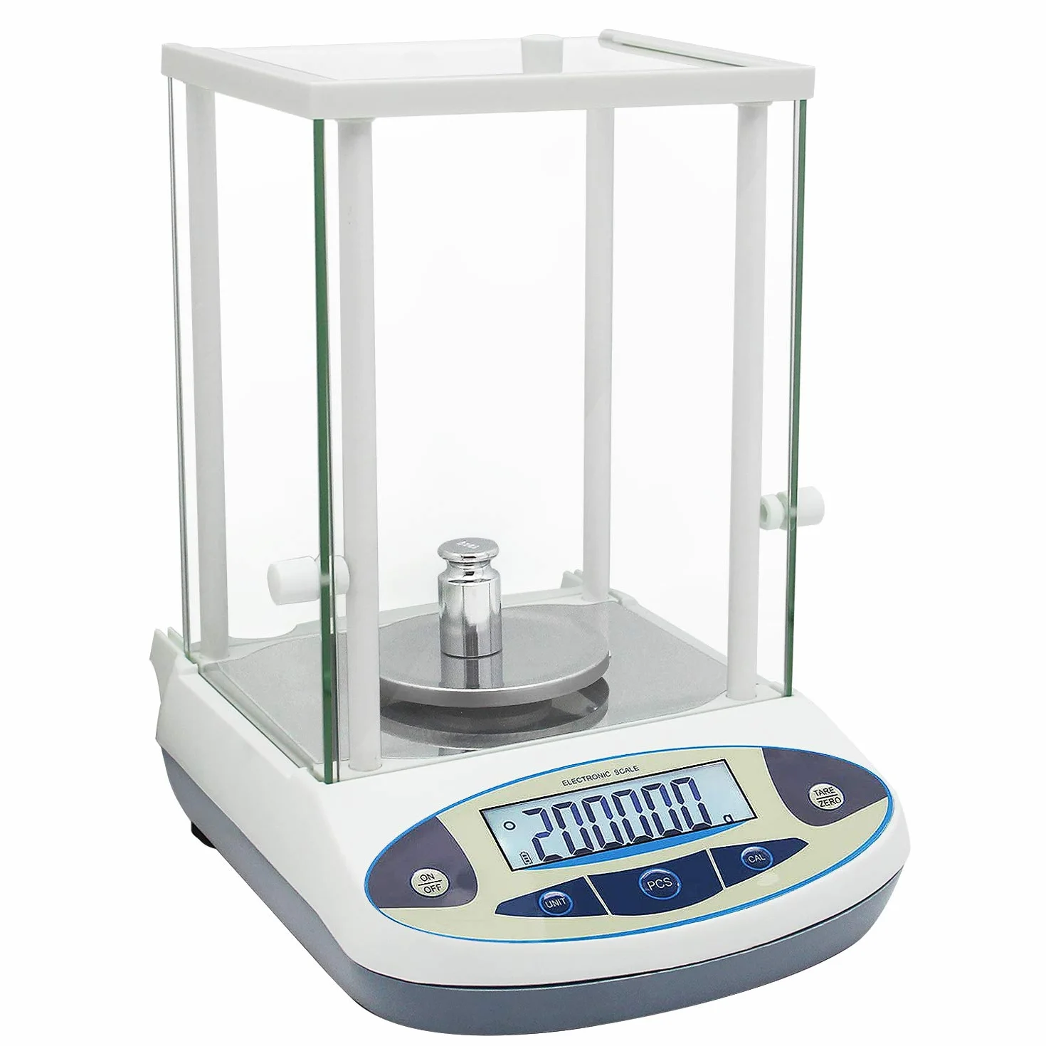 Bonvoisin Bilancia da laboratorio da 1 mg Bilancia analitica di precisione Bilancia elettronica digitale da 0,001 g Bilancia analitica Bilancia scientifica con parabrezza (500 g, 1 mg)