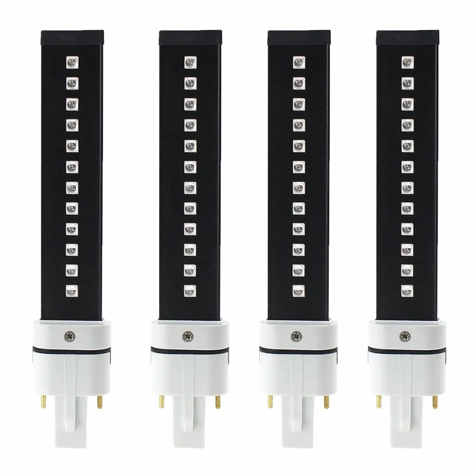 UV Lamp, Sostituzione 9W UV LED Lampada Tubo Lampadina Nail Art Essiccatore Fototerapia Gel Polimerizzante Sorgente Macchina 365 + 405nm(12LED 4pcs)