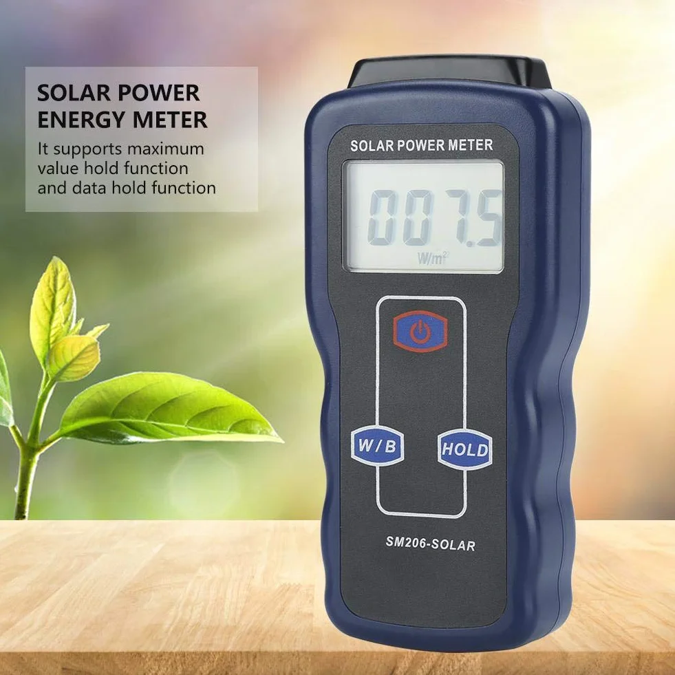 SM206 Digital Solar Energy Meter Tester di insolazione energetica per radiazioni solari Tester di misurazione Accessori di ricambio Replacement