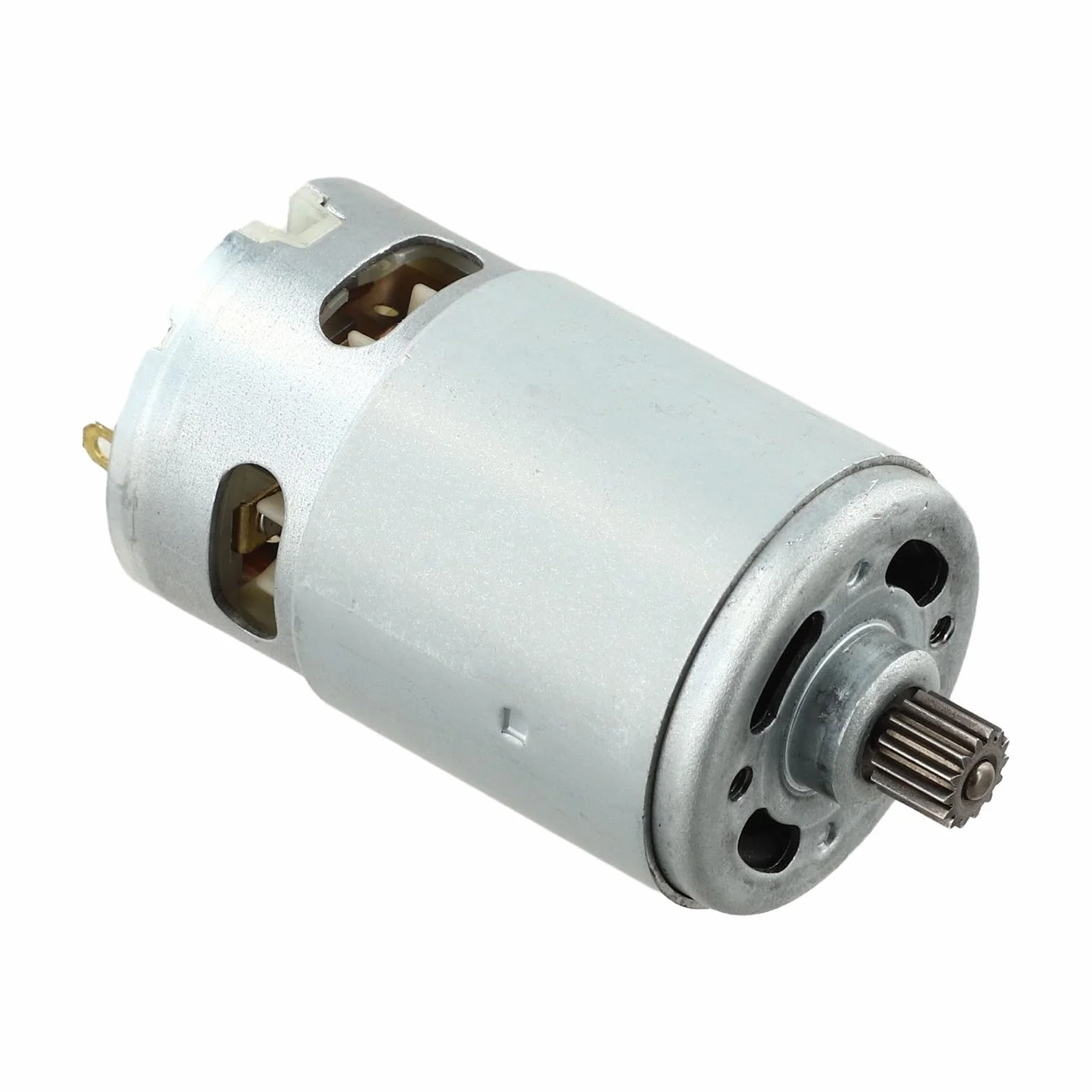 Motore RS550 21V DC per utensili elettrici senza fili incluso per motosega e sega a moto alternativo con 14 denti ingranaggio 8,2 mm