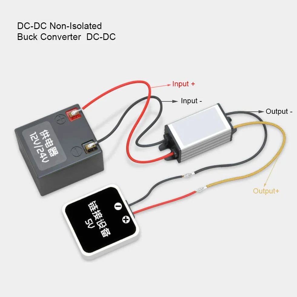 Alimentatore Buck Convertitore 12V 24V a 5V 5A 25W Step Down DC8-40V Ingressi per Robotica Motore Automotive