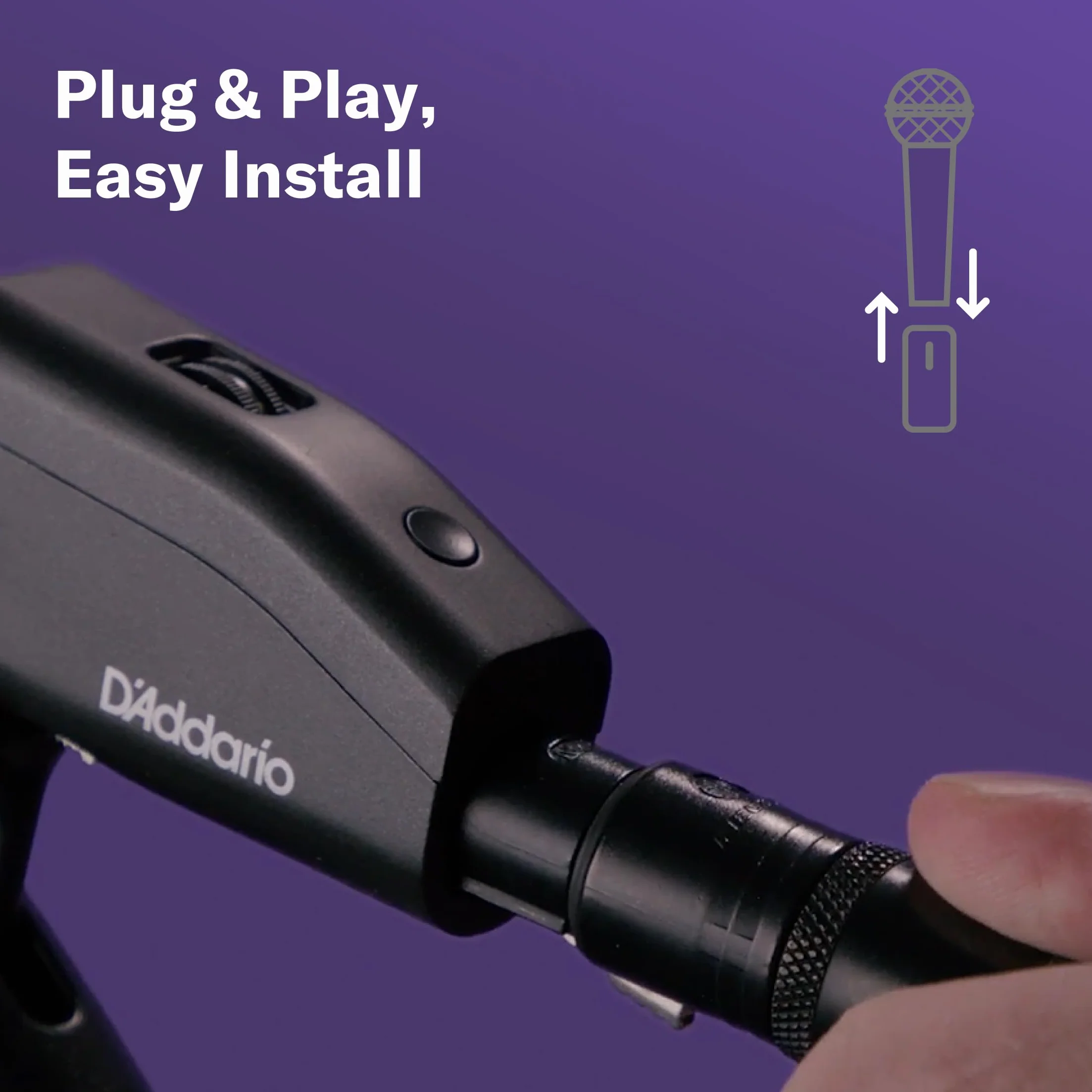 Silenziatore per microfono D'Addario con sensore a infrarossi - Eliminatore di feedback