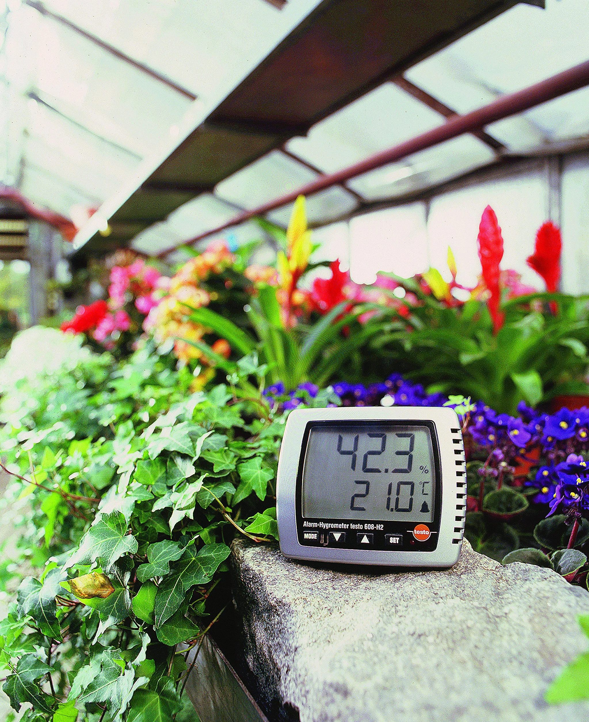 Testo 608-H2 Sveglia Igrometro Misurazione Umidità Punto di Rugiada Temperatura Allarme LED